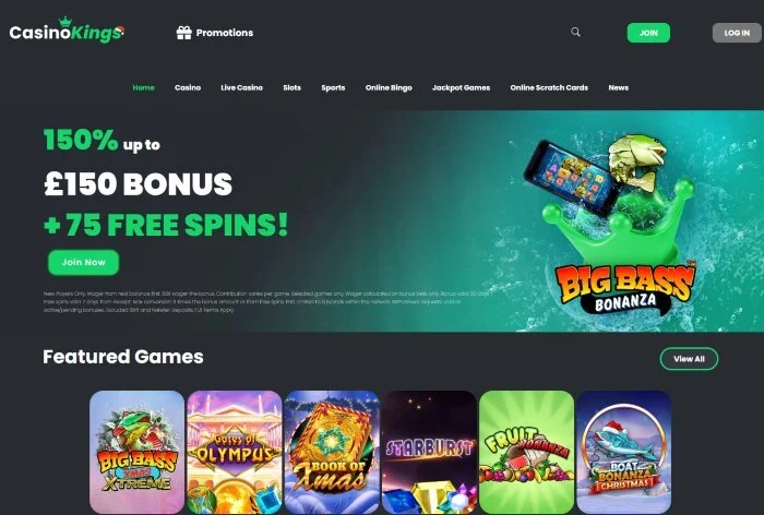 CasinoKings Casino mobile gaming interface on smartphone and tablet